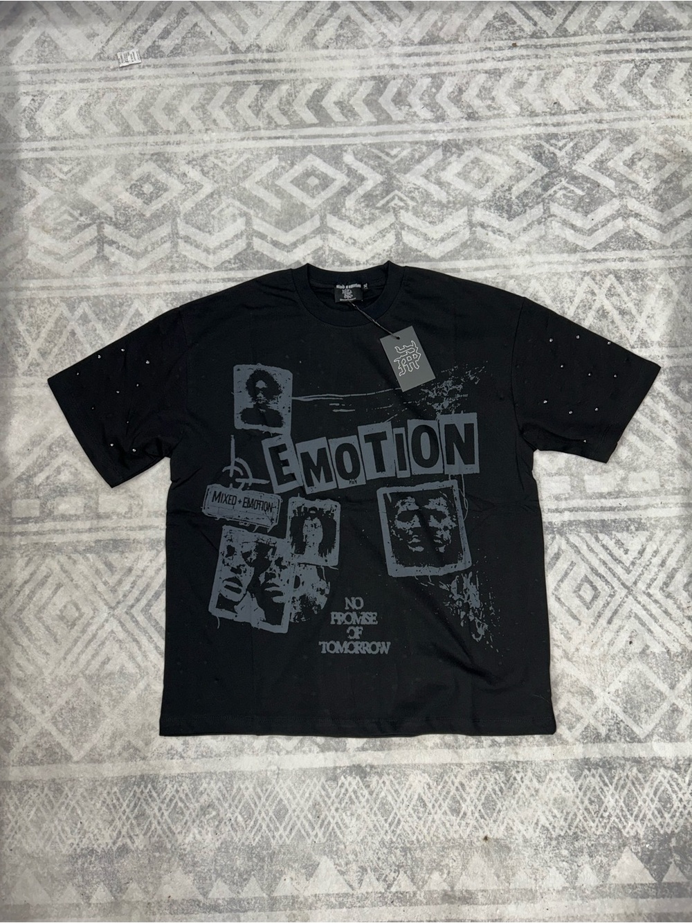 Mixed Emotion Black Graphic Tee